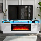 Meuble TV cheminée de 70 po avec foyer électrique de 36 po