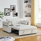 Canapé convertible 54 pouces avec lit gigogne, double assise, fonction relax