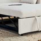 Canapé convertible 54 pouces avec lit gigogne, double assise, fonction relax