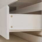Commode pivotante 32,7H et bureau coiffeuse 6 tiroirs Blanc/Noir
