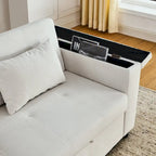 Canapé convertible 54 pouces avec lit gigogne, double assise, fonction relax