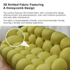 Canapé paresseux courbé 2 places Bubble de forme nid d'abeille avec tissu textile 3D pour salon et appartement