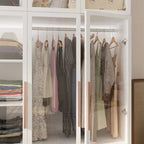 47,2 Grande Armoire LED Lumineuse Placard à Portes en Verre Entièrement en Verre