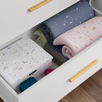 Armoire penderie autoportante de 63 pouces de large avec tiroirs