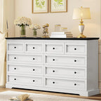 Commode à 10 tiroirs, grande commode à 55 tiroirs en bois et chiffonnier