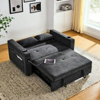 Canapé convertible 54 pouces avec lit gigogne, double assise, fonction relax