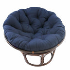 Fauteuil Papasan en rotin de 42 pouces avec coussin en sergé