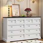 Commode à 10 tiroirs, grande commode à 55 tiroirs en bois et chiffonnier