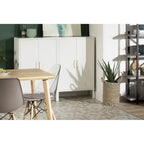 Armoire de rangement métallique à 2 portes avec étagères réglables