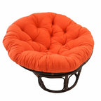 Fauteuil Papasan en rotin de 42 pouces avec coussin en sergé