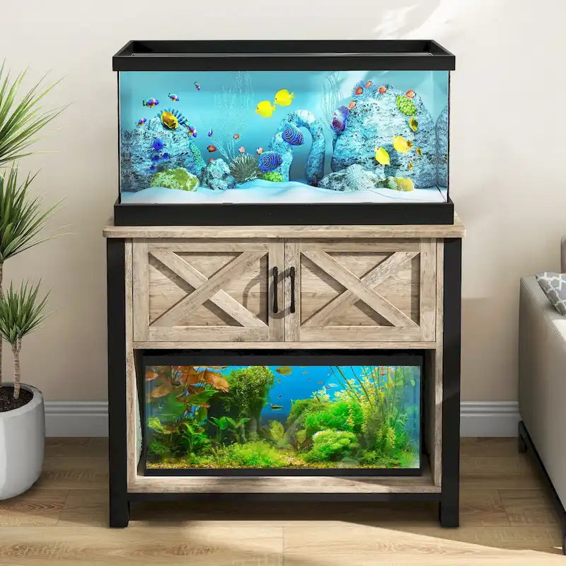 Meuble de support pour aquarium de 150-190 litres avec prises de courant