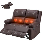 Causeuse inclinable 2 places avec fonction de chauffage et de massage