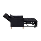 Fauteuil Lit Convertible 3 en 1, Noir