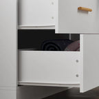 Armoire penderie autoportante de 63 pouces de large avec tiroirs