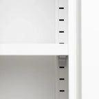 Armoire de rangement métallique à 2 portes avec étagères réglables
