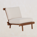 Chaise - Foncée - FABRICATION EN BOIS MASSIF à partir d'une seule pièce de bois dur tropical PIÈCE DE PATRIMOINE ARTISANAL sculptée individuellement mettant en valeur...