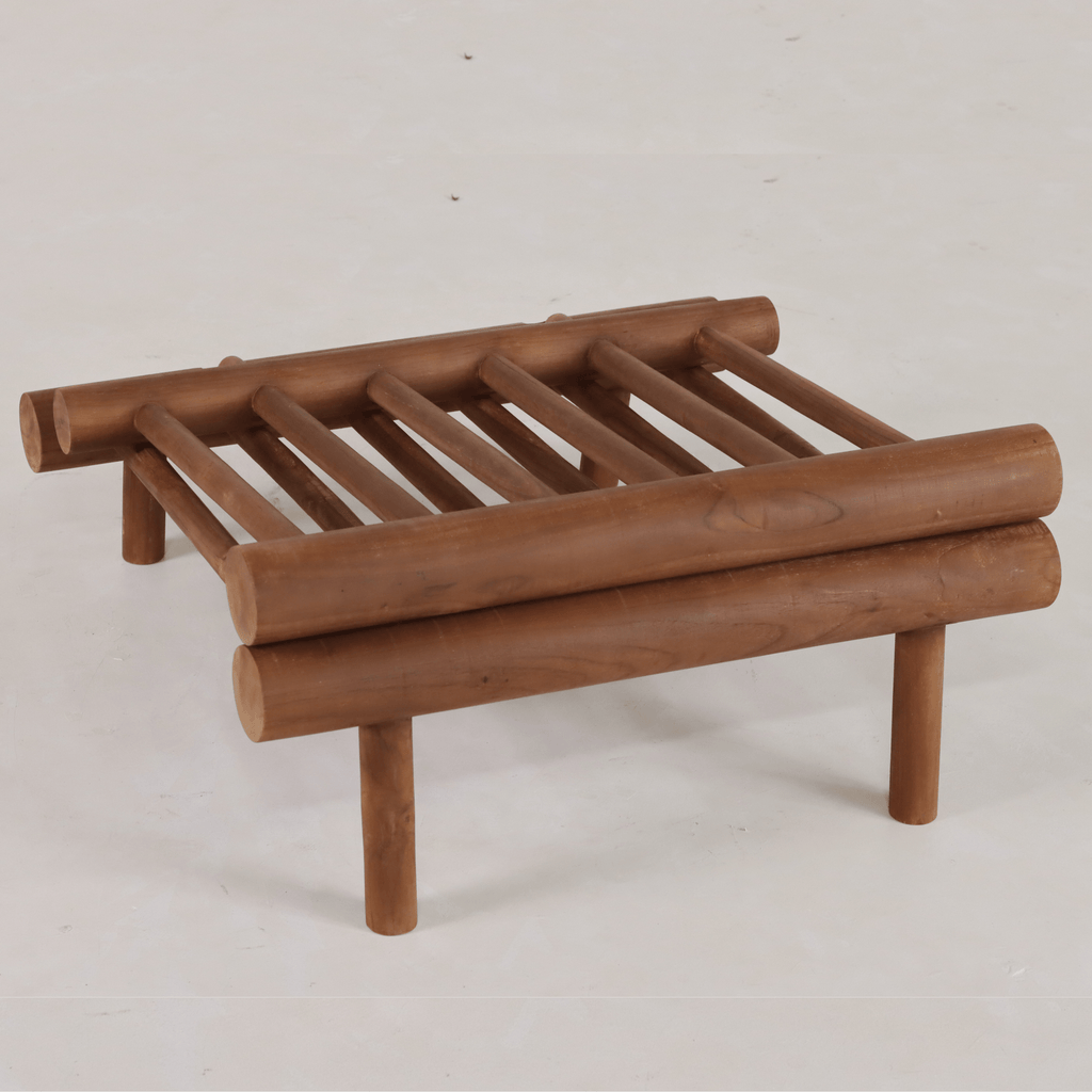 Chaise - Foncée - FABRICATION EN BOIS MASSIF à partir d'une seule pièce de bois dur tropical PIÈCE DE PATRIMOINE ARTISANAL sculptée individuellement mettant en valeur...