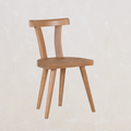 Chaise - Naturel - DOS ERGONOMIQUE pour un confort ergonomique tout en conservant les formes architecturales primitives Design - silhouette brutaliste...