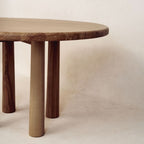Table à manger ronde  - Mocha - après ça les lignes la la Table fait toujours l'unanimité