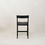 Tabouret de comptoir - Noir - la pièce avec son assise en cuir non traité se patine avec l'âge au lieu de produits chimiques et se moule au cadre en bois au fil du temps, juste...