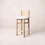 Tabouret de comptoir - Naturel - L'assise peut être facilement dévissée et retapissée, que ce soit par un professionnel local ou par vos propres efforts de bricolage...
